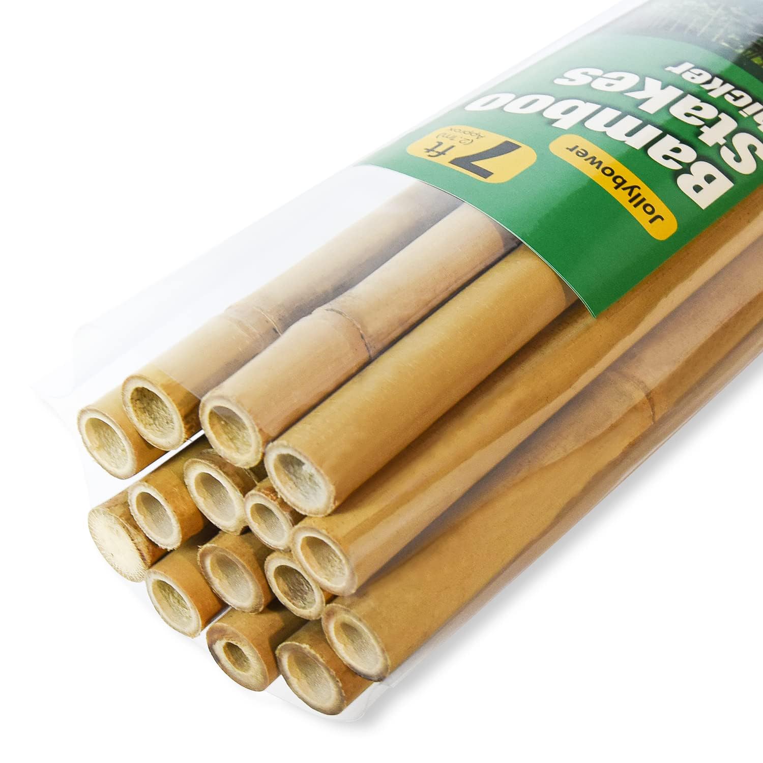 Jollybower 7ft bamboo stake provides sturdy support for climbing plants