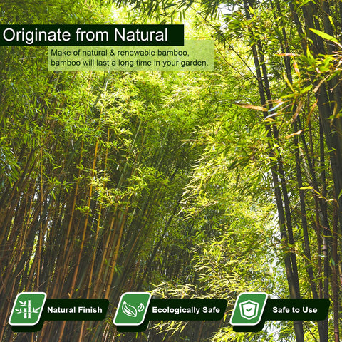 Jollybower bamboo stakes 1in diameter provide durable plant support.