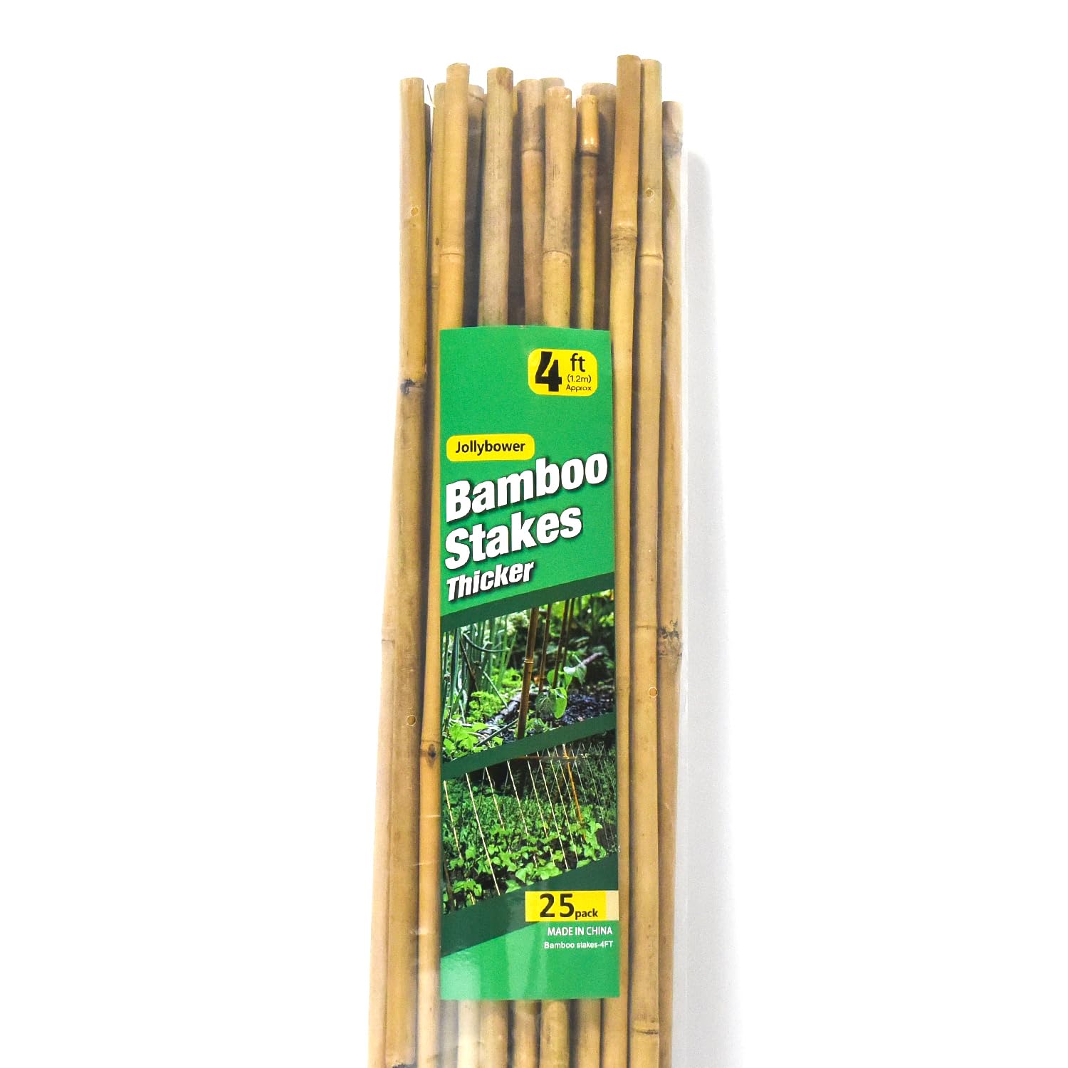 Jollybower multipurpose stakes mark rows and support dense growth.