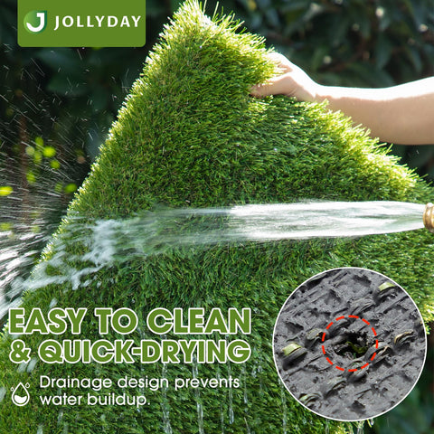 JOLLYDAY durable synthetic fibers withstand heavy use and weather exposure.