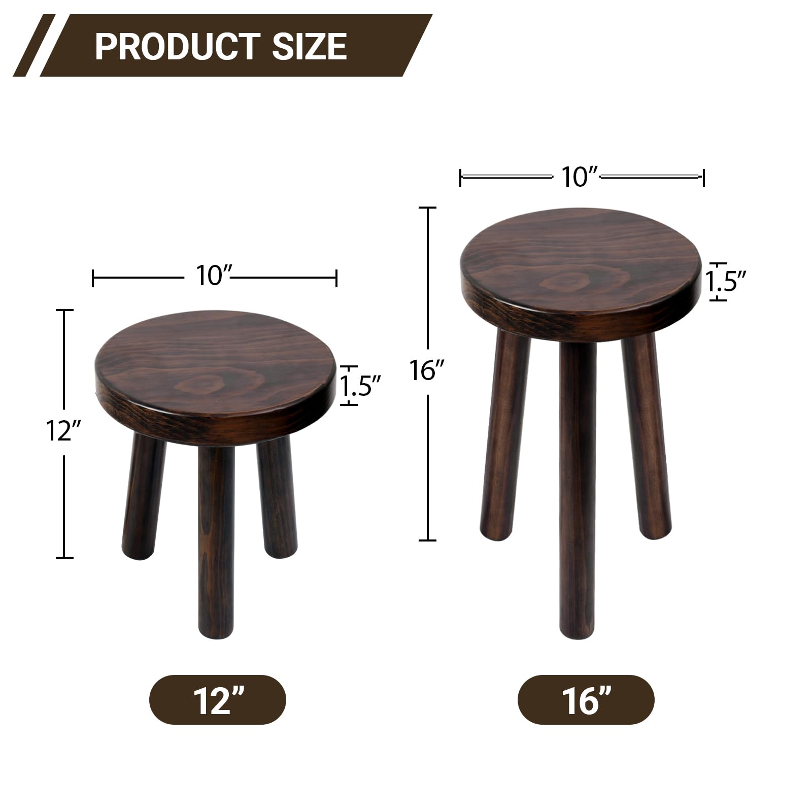 JOLLYMER dark walnut finish adds warmth to living spaces.