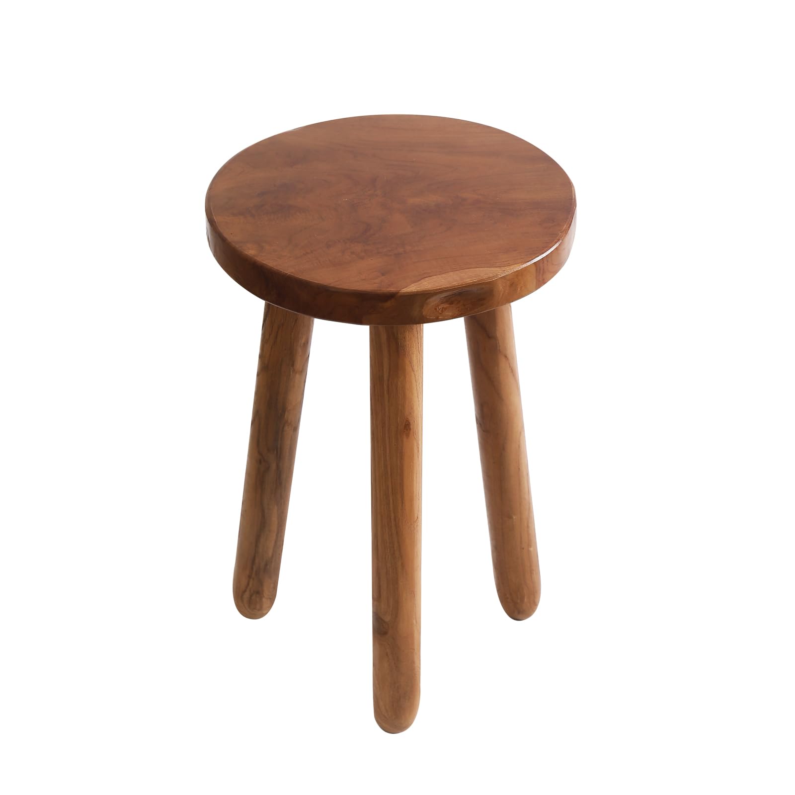 JOLLYMER durable teak wood stand aging gracefully in decor