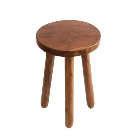 JOLLYMER durable teak wood stand aging gracefully in decor