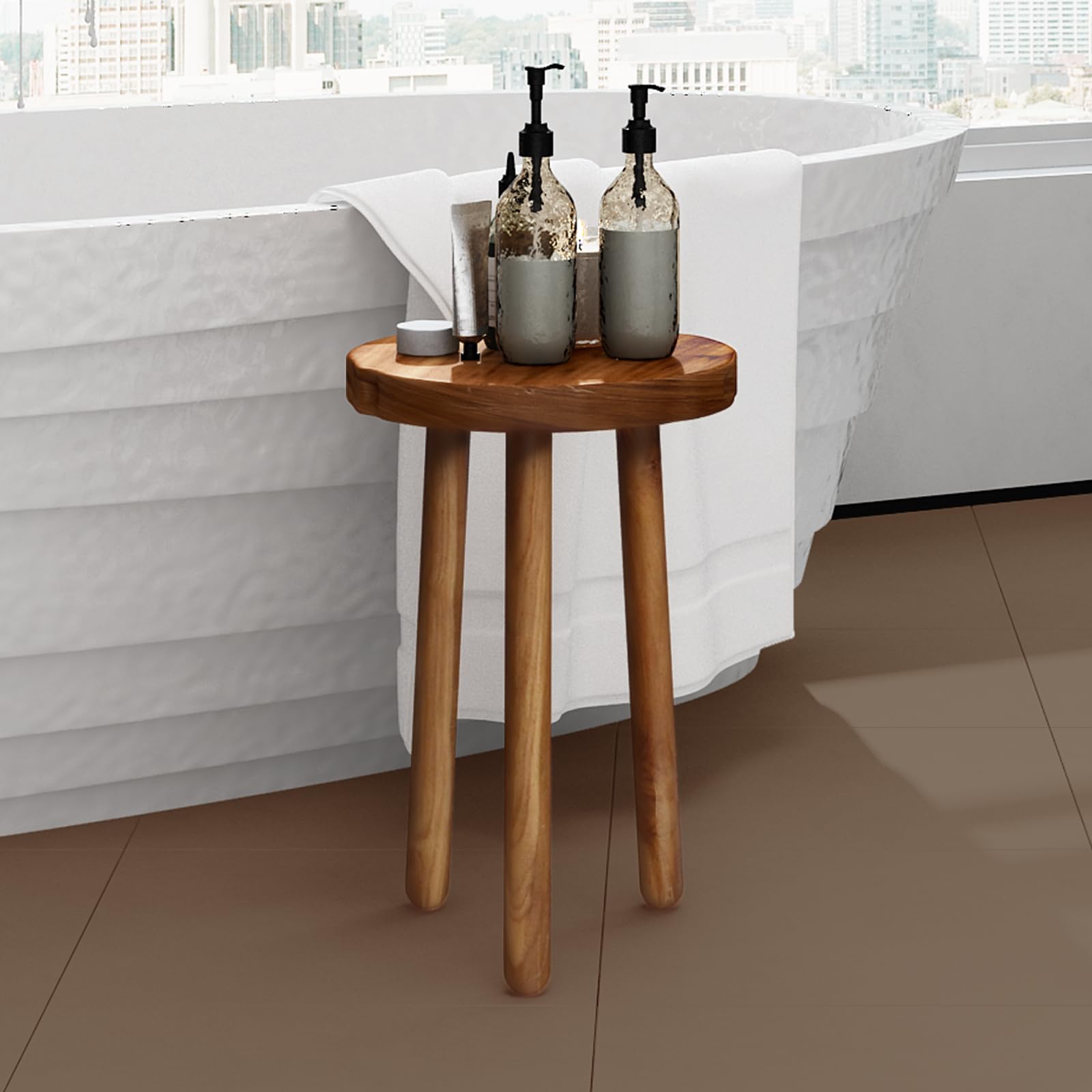 JOLLYMER round stand as compact side table near seating area