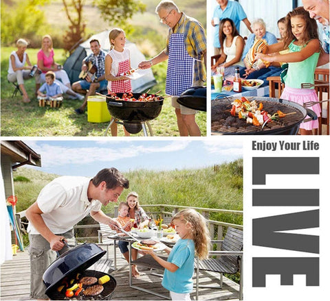JOMVERL kabob skewers with wide flat blade prevent rotation during flipping