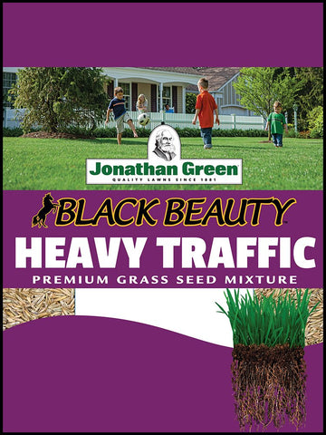 Jonathan Green 41000 Heavy Traffic seed bag for abrasion-resistant high-traffic lawns.