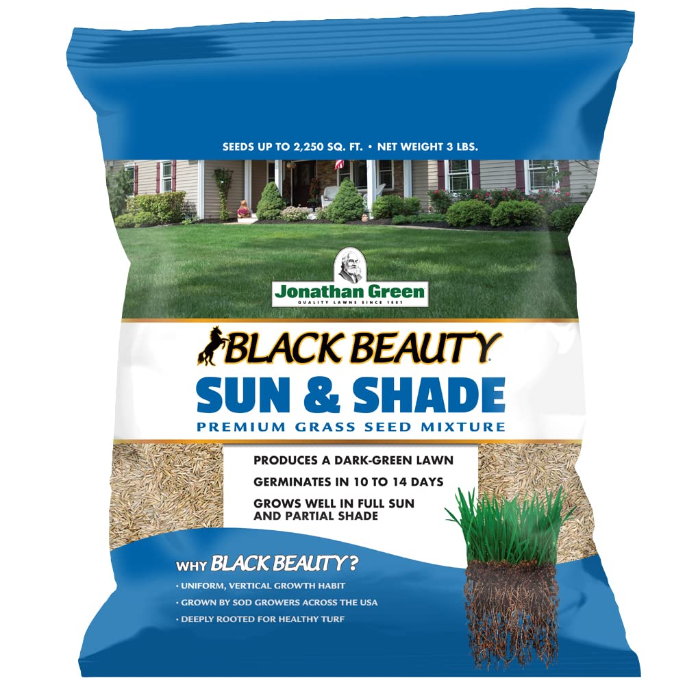 Jonathan Green Black Beauty Sun & Shade seed bag front, versatile for sun and shade.