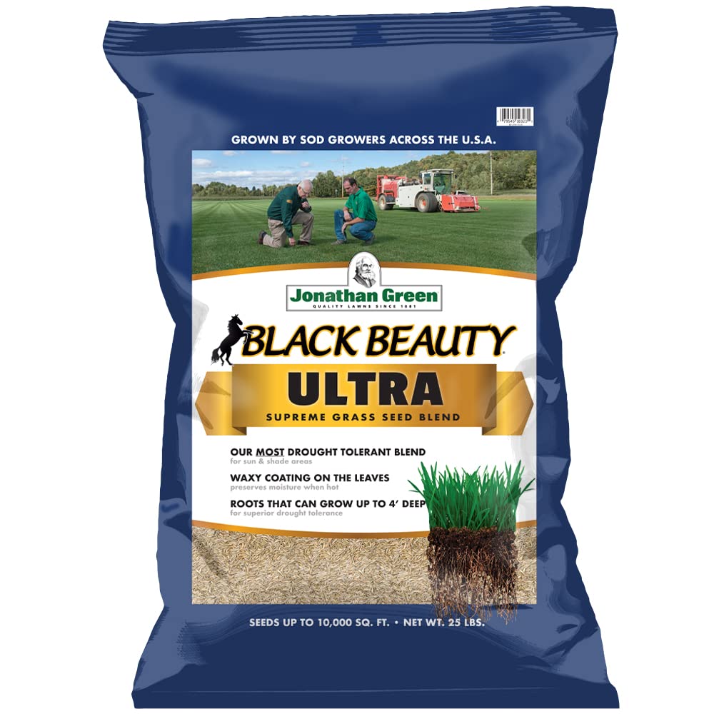 Jonathan Green Black Beauty Ultra seed bag front for premium lawn seed.
