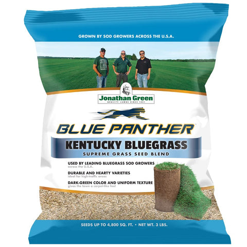 Jonathan Green Blue Panther seed for new lawns delivers a rich, dark-green turf.