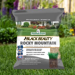 Jonathan Green dark-green lawn after seeding showcases dense, attractive turf growth.