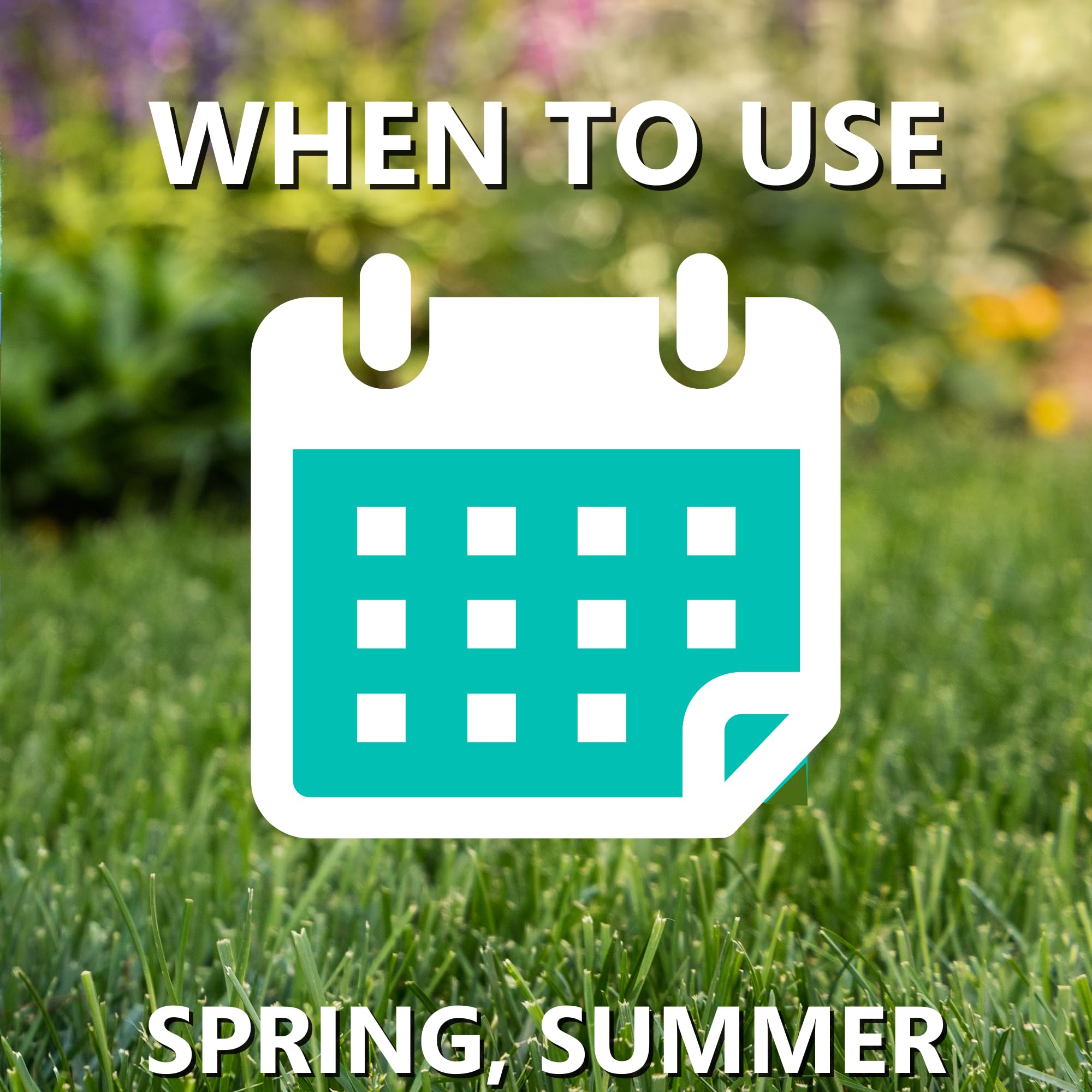 Easy spreader application yields uniform coverage of Jonathan Green lawn food