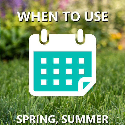 Easy spreader application yields uniform coverage of Jonathan Green lawn food