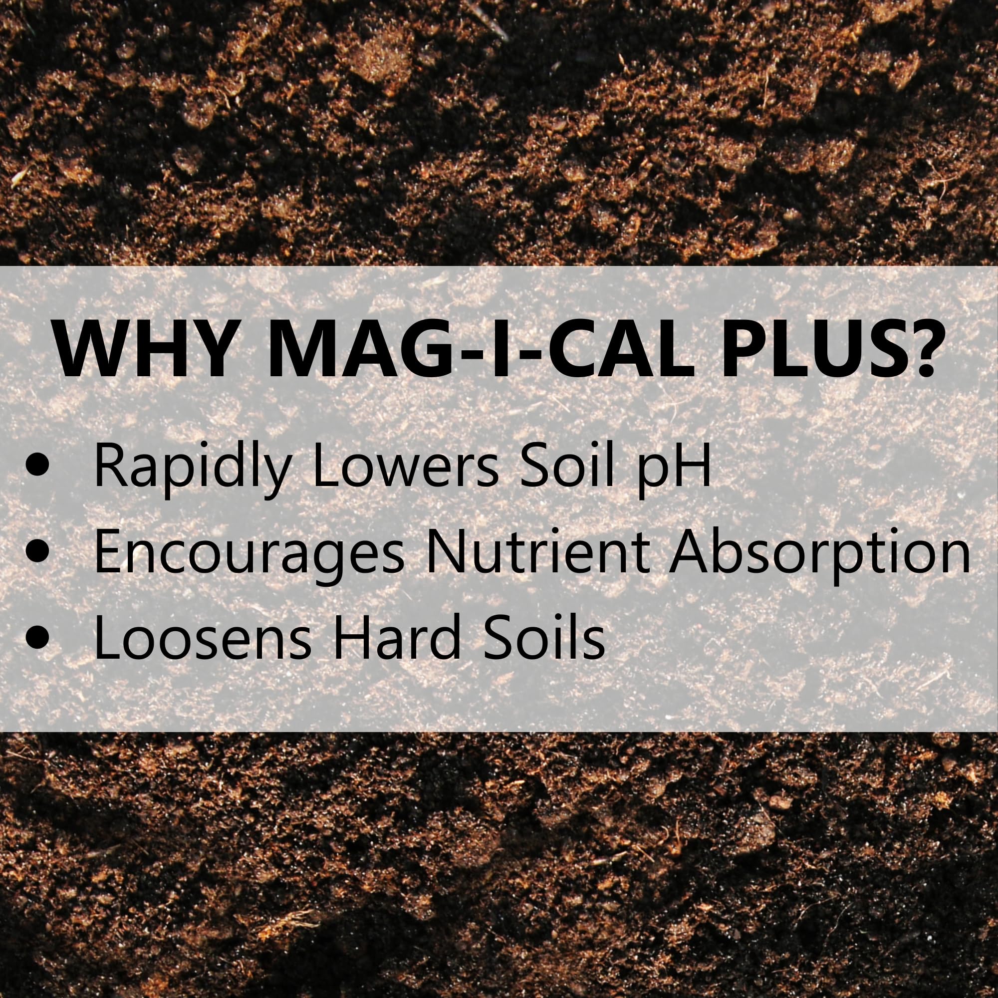 Healthy green lawn with MAG-I-CAL Plus in use.