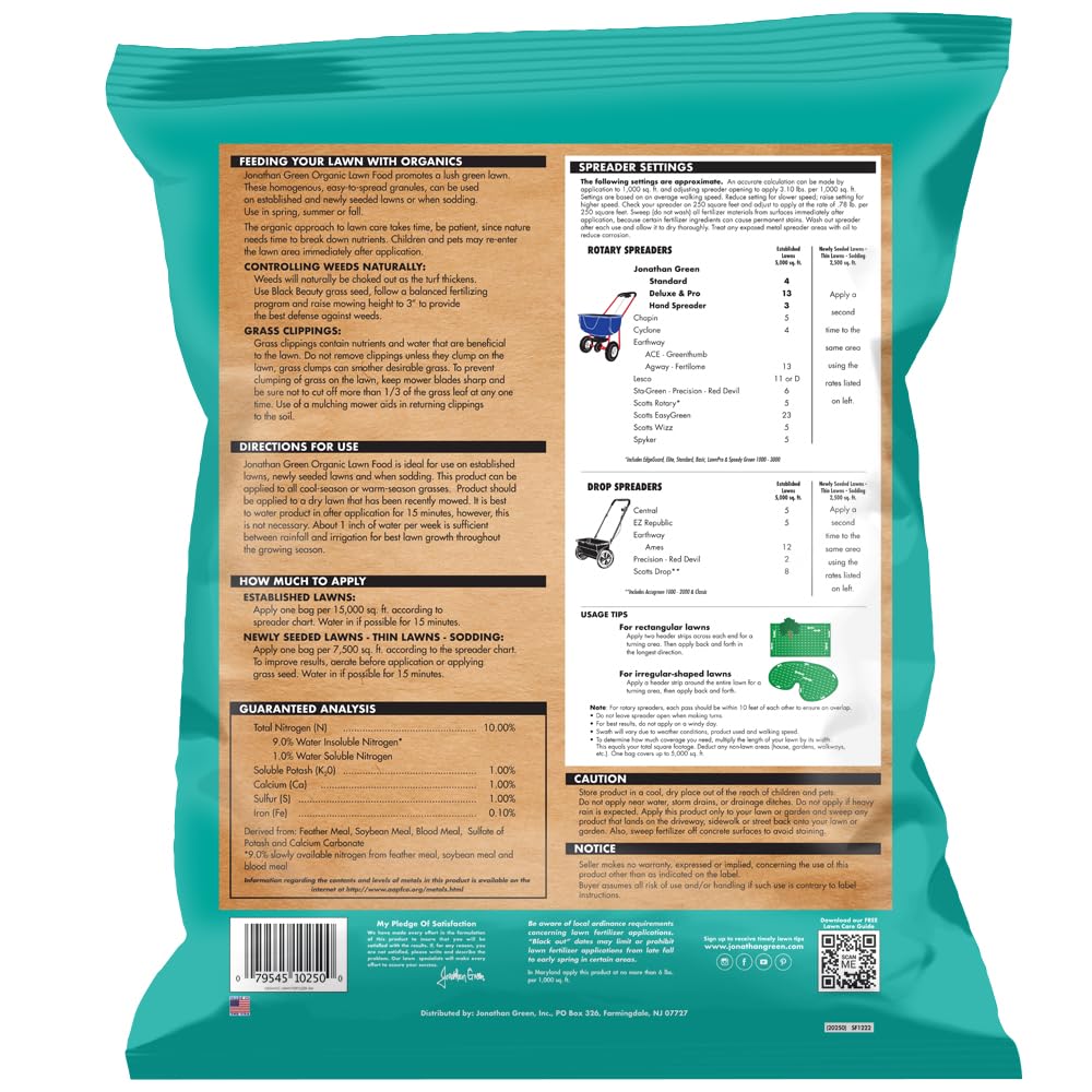 Organic fertilizer granules from Jonathan Green for steady turf feeding