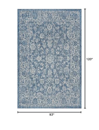 Jonathan Y bohemian textured rug close-up shows durable flatweave for high-traffic areas.