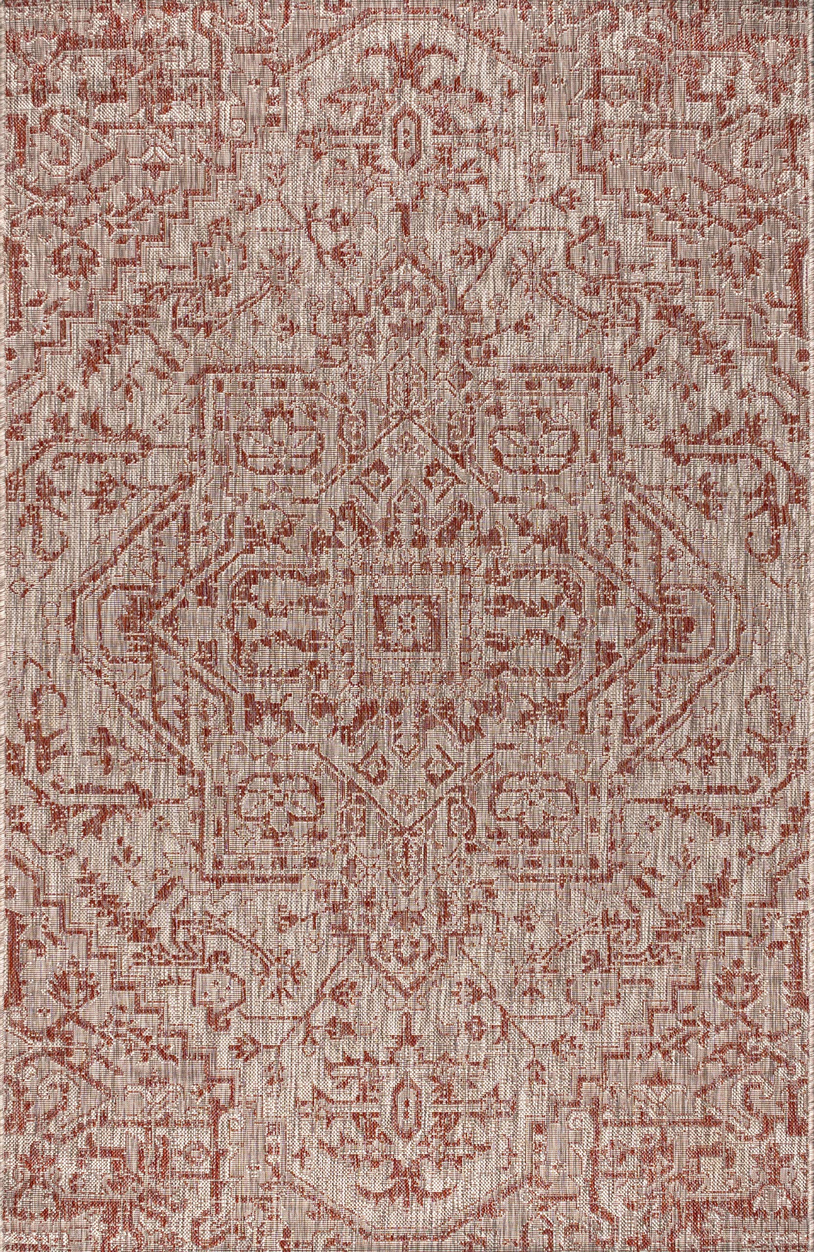 JONATHAN Y Boho Medallion resists fading in sunlight for outdoor longevity.