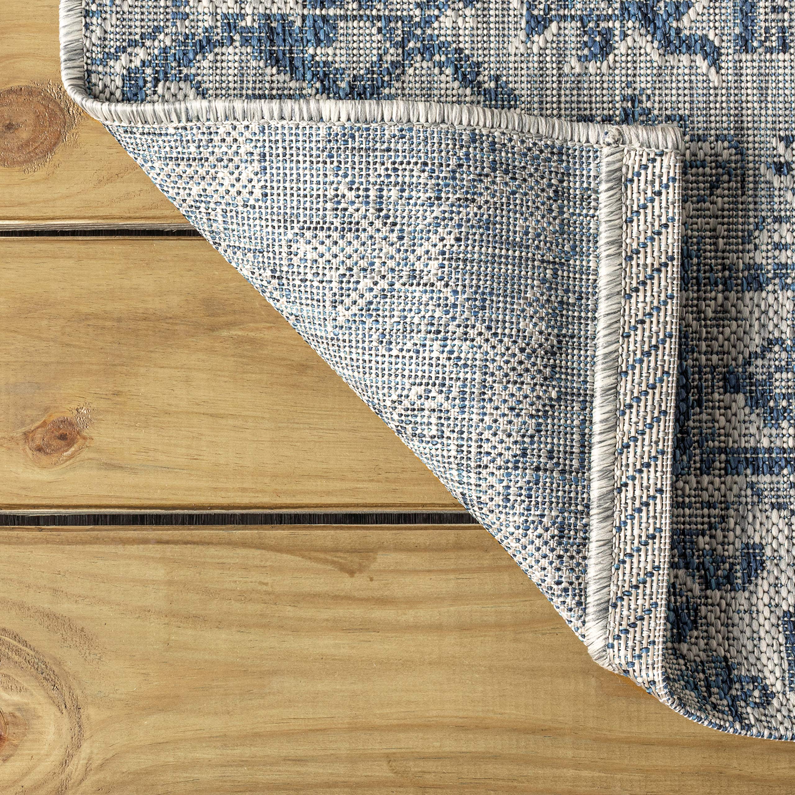 Jonathan Y outdoor indoor rug kitchen entry depiction underlines high-traffic suitability.