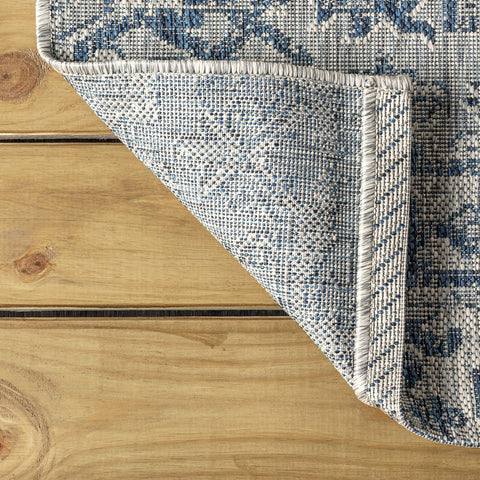Jonathan Y outdoor indoor rug kitchen entry depiction underlines high-traffic suitability.