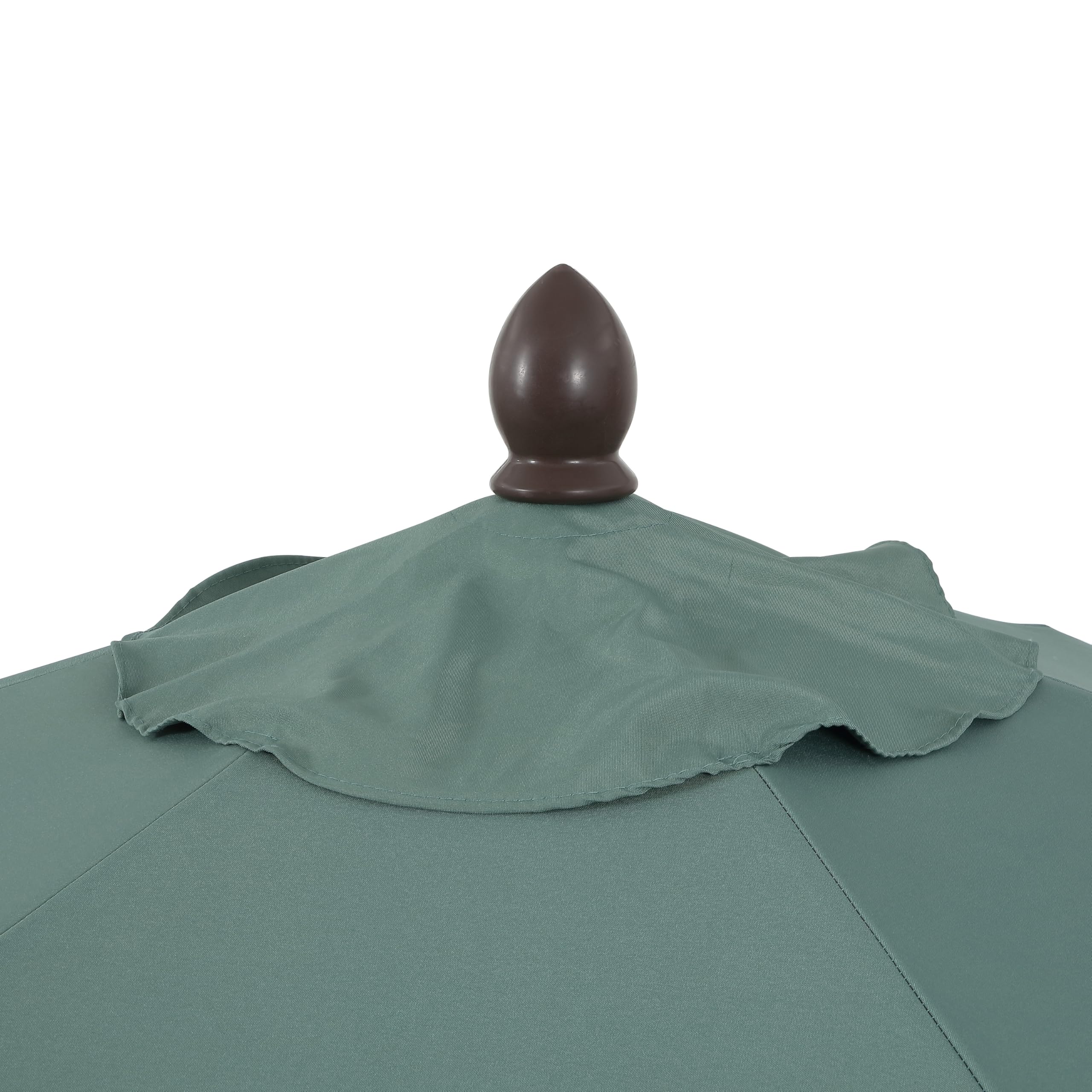Jonathan Y Collins umbrella provides shade for two lounge chairs.