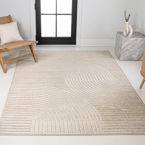 JONATHAN Y Hallie rug works outdoors, easy to hose down and maintain
