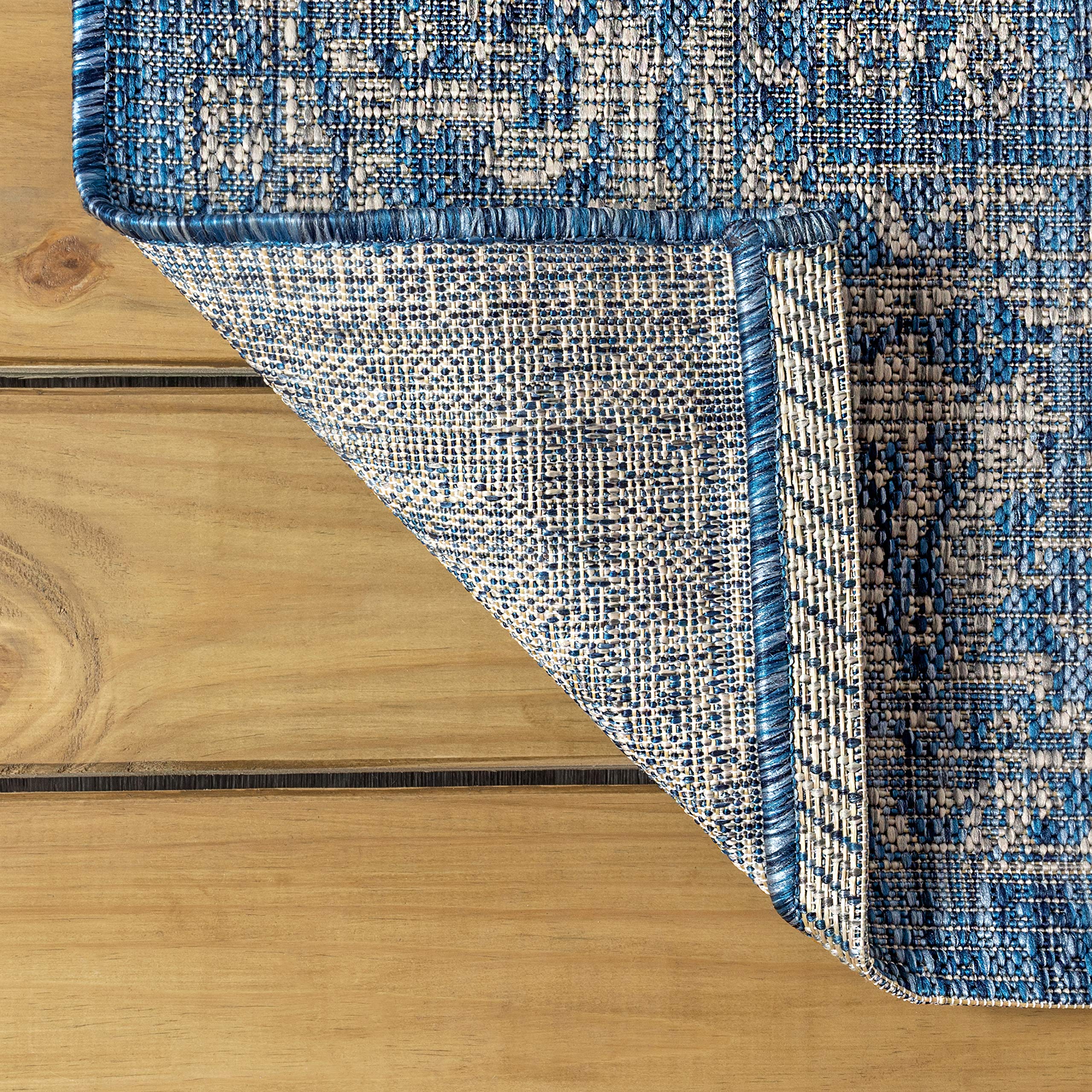 Jonathan Y indoor/outdoor rug suitable for patios, decks, and entryways.