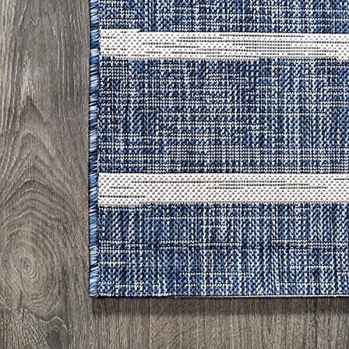 Jonathan Y Berber Stripe Rug non shedding surface reduces fuzz