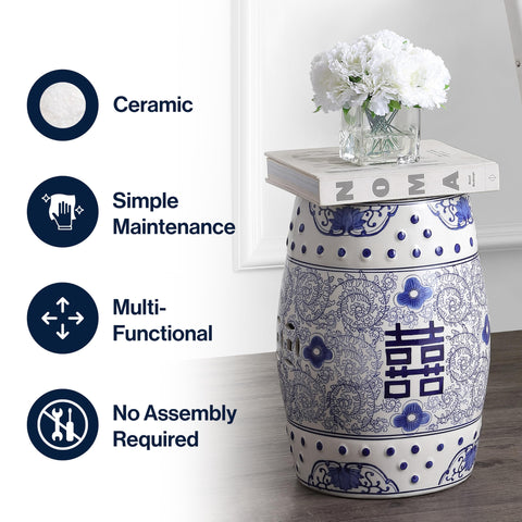 Jonathan Y plant stand accents decor while supporting lightweight pots.