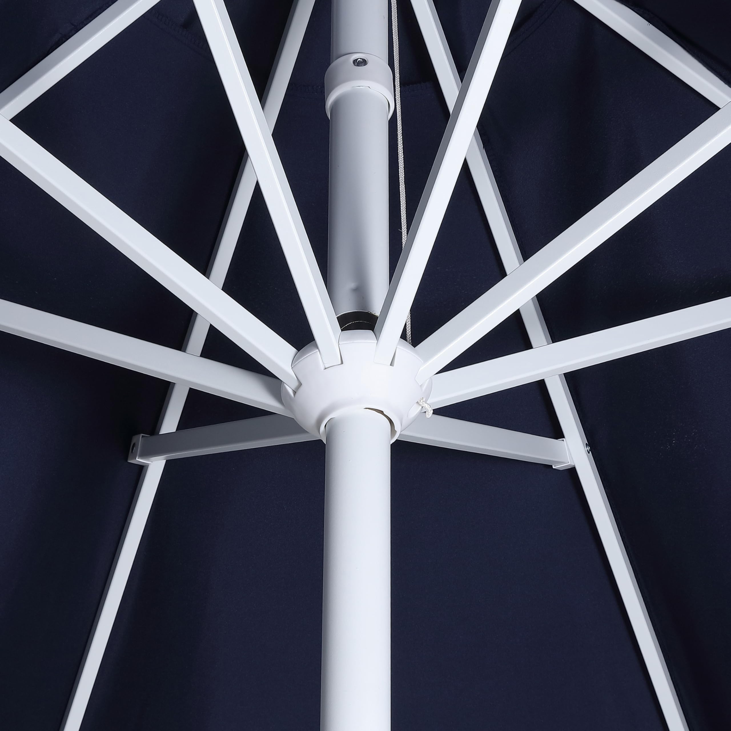 Jonathan Y Tracy sturdy aluminum frame withstands regular patio use.
