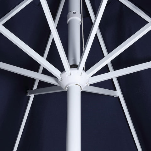 Jonathan Y Tracy sturdy aluminum frame withstands regular patio use.