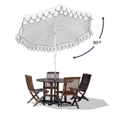 JONATHAN Y Tracy auto-tilt crank lets you adjust shade in one motion.