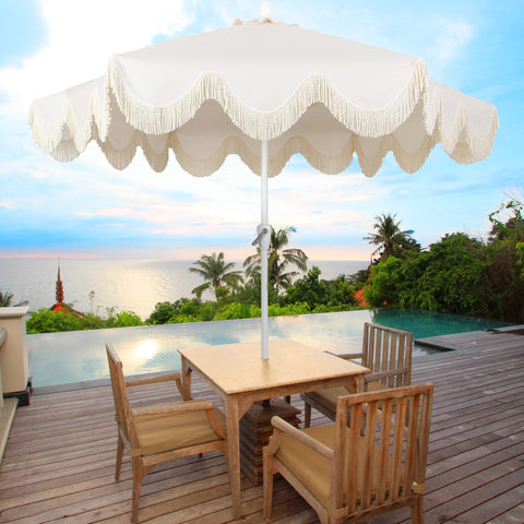 Jonathan Y UMB1001E auto-tilt crank enables easy shade adjustments throughout the day.