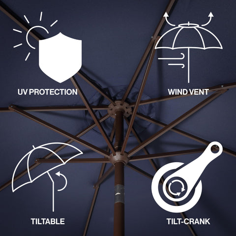 Jonathan Y UMB1002B Tracy wind vent promotes airflow for comfortable outdoor use.
