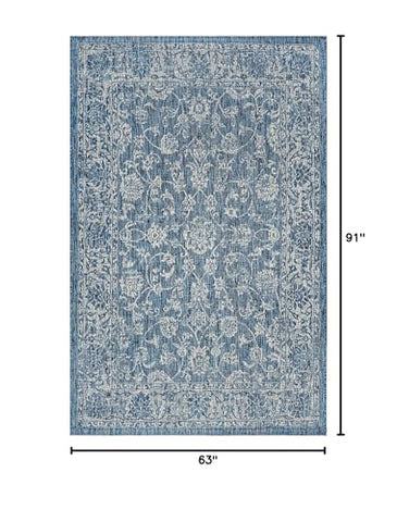 JONATHAN Y weave floral close-up of flat-weave texture and color depth.