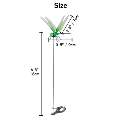 Jongdari dragonfly hat clip on garden stake demonstrates weatherproof construction