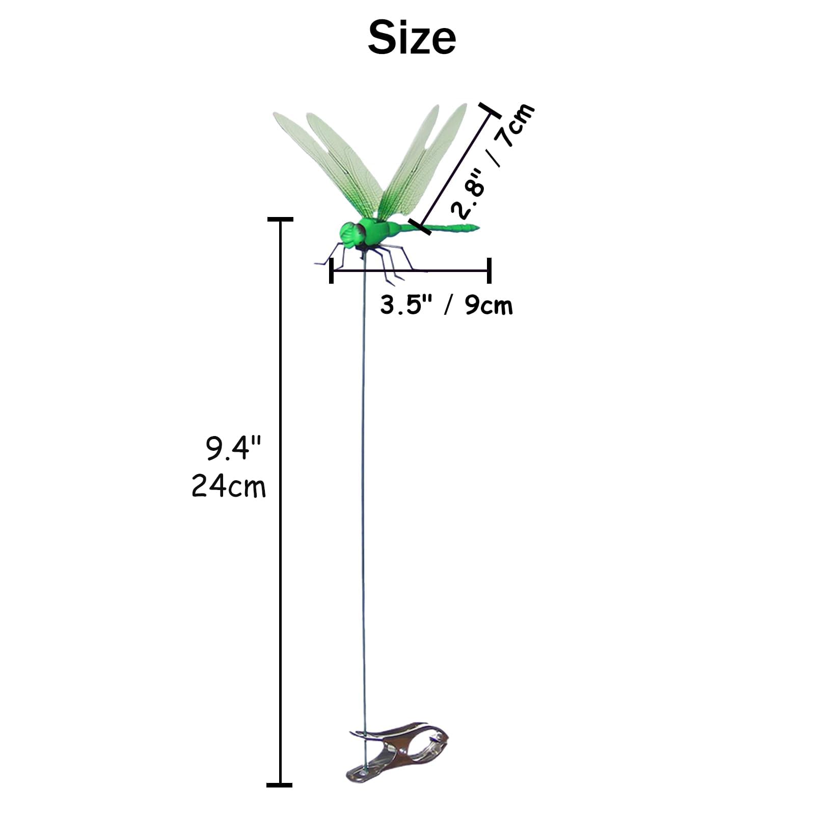 Jongdari garden dragonfly stake decor brightens pots and borders
