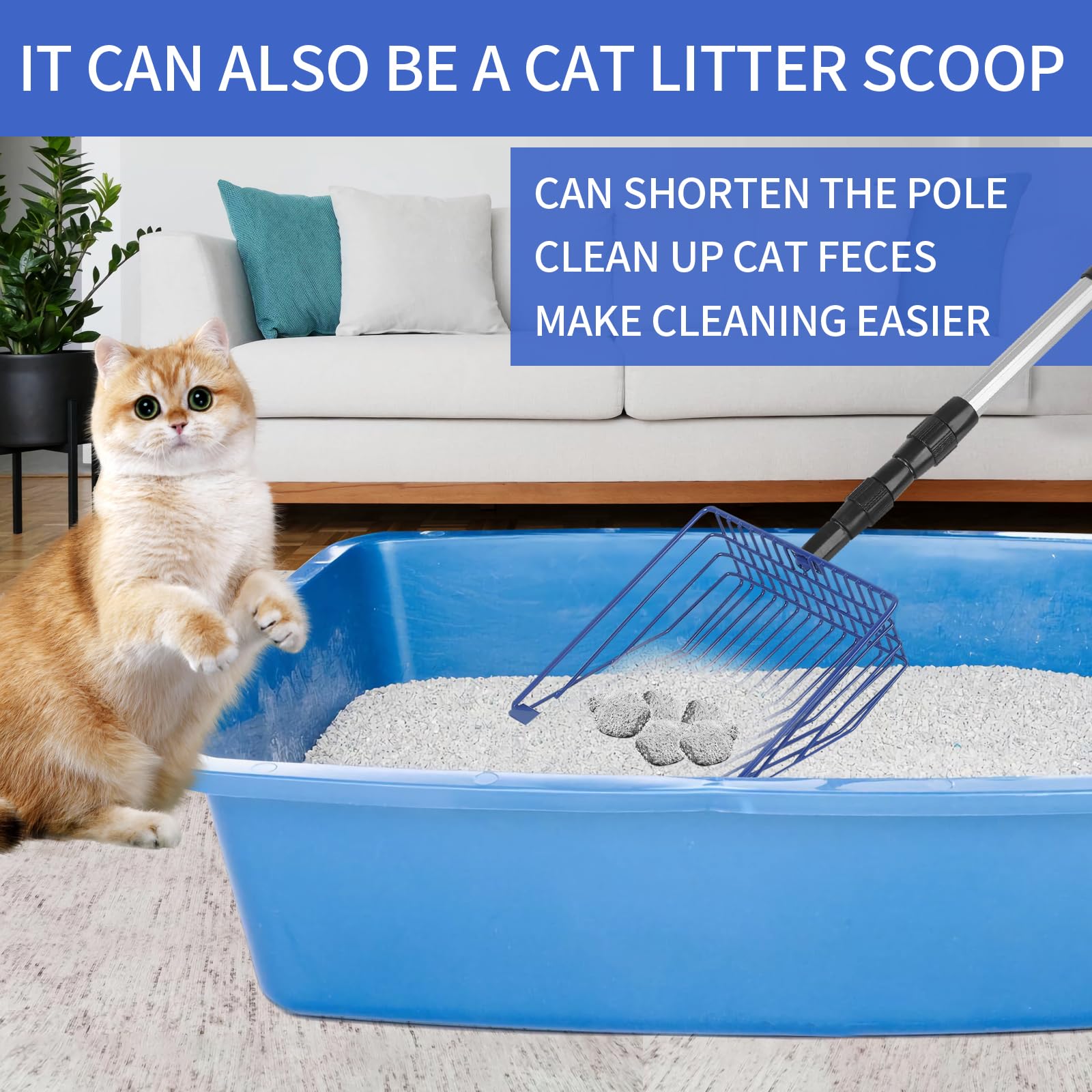Jonkehai cat litter shovel mode for quick pet area cleanup.