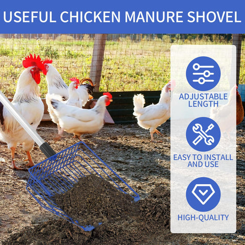 Jonkehai scoop-and-sift design speeds waste separation in coops.