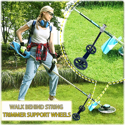 JOOPSAM 6-inch EVA wheels reduce shoulder strain during push trimming.