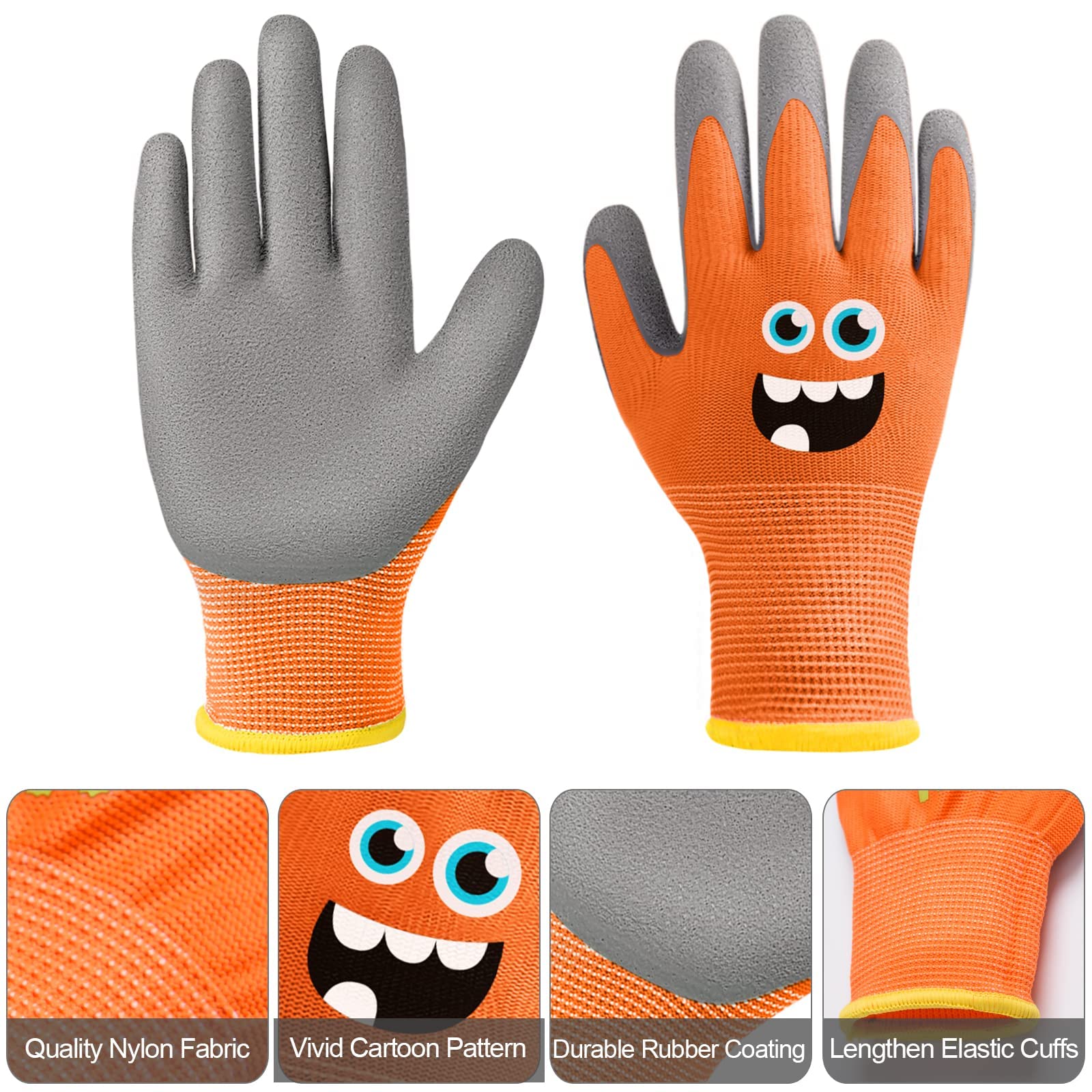 Joottuan rubber-coated gloves provide strong grip during planting and weeding
