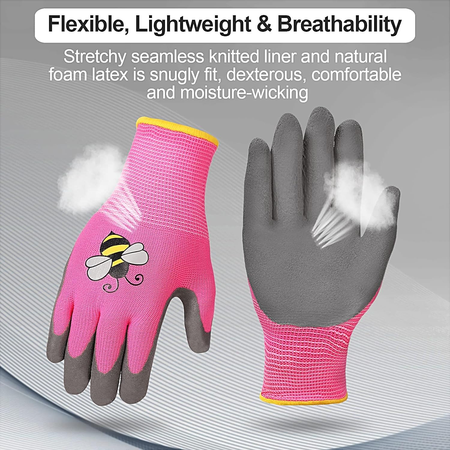 Joottuan kids gardening gloves long cuffs keep dirt out during gardening.