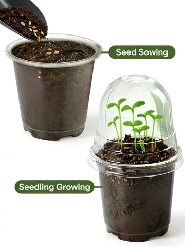 JOPY nursery pots with drainage holes for healthy root airflow