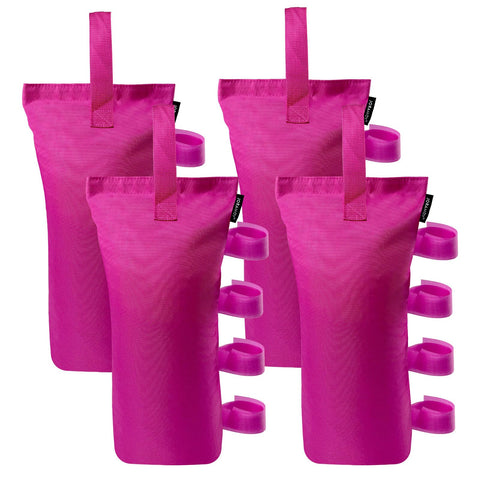Joramoy canopy weight bags 4-pack pink front view help keep a canopy steady in breeze