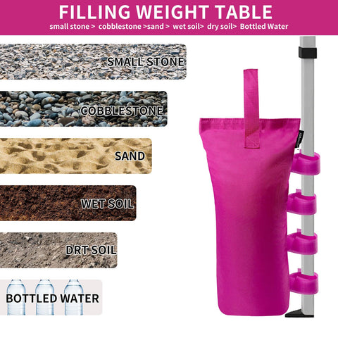 Joramoy carry handle design makes transporting bags between spots easy