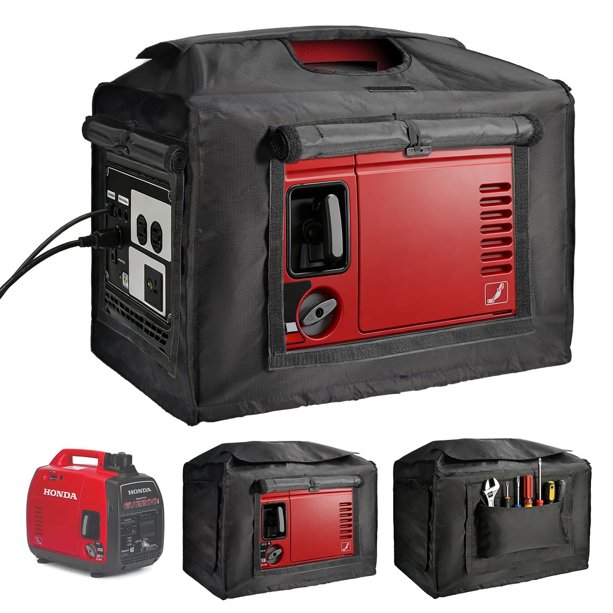 Joramoy Generator Cover in running front view showing airflow and protection