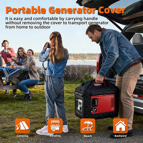 Joramoy Generator Cover large storage pocket for cords and gadgets