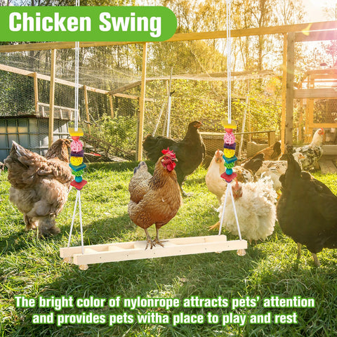 Jorewood chicken coop swings easy-installation attaches quickly to most coops