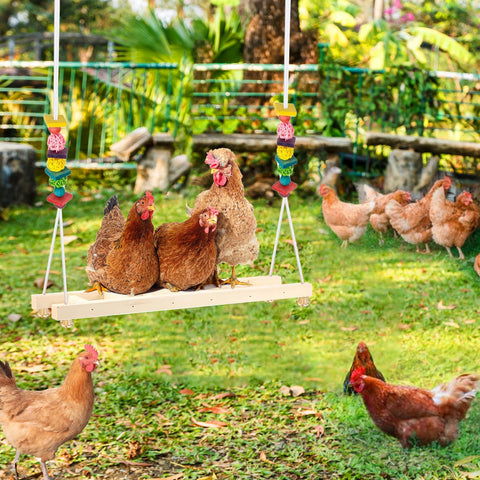 Jorewood chicken coop swings indoor-outdoor-use fits hens and roosters
