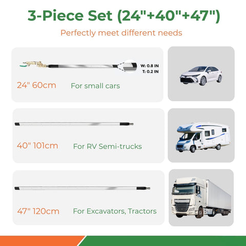 Jorivel 40-inch radiator cleaning wand designed for mid-size radiators