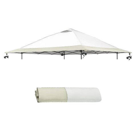 Jorohiker 13x13 canopy top cover close-up of silver coating for weather resistance