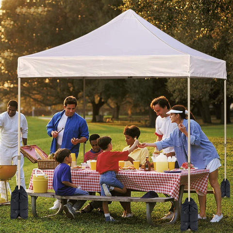 Jorohiker set up ready weights for markets, festivals, tailgates and parties.